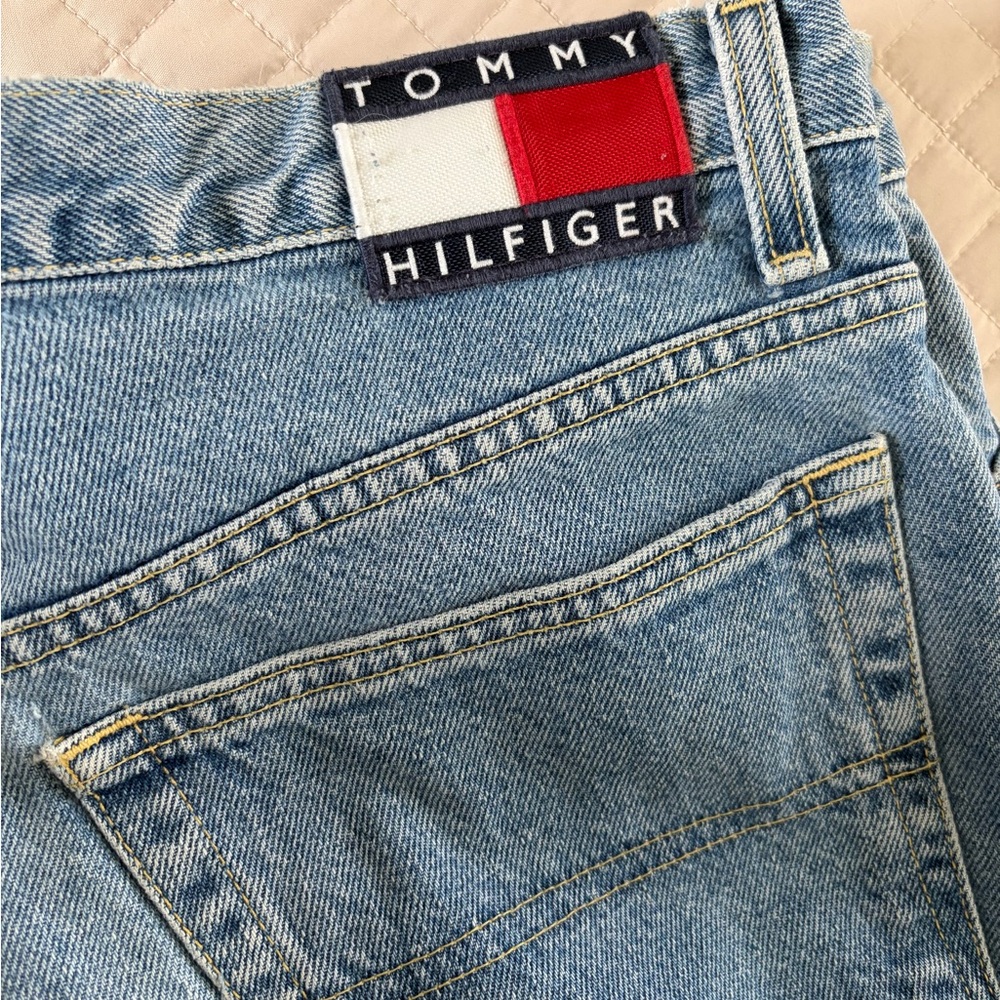 Tommy Hilfiger Light Blue Denim Jeans with Flag Patch